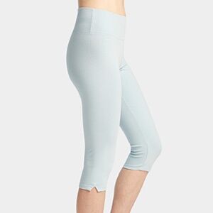 Light blue denim high waist capri leggings jeggings NWT